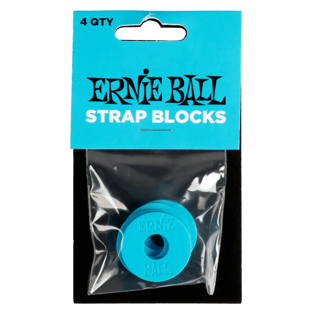 Strap Blocks 4pk - Blue Ernie Ball