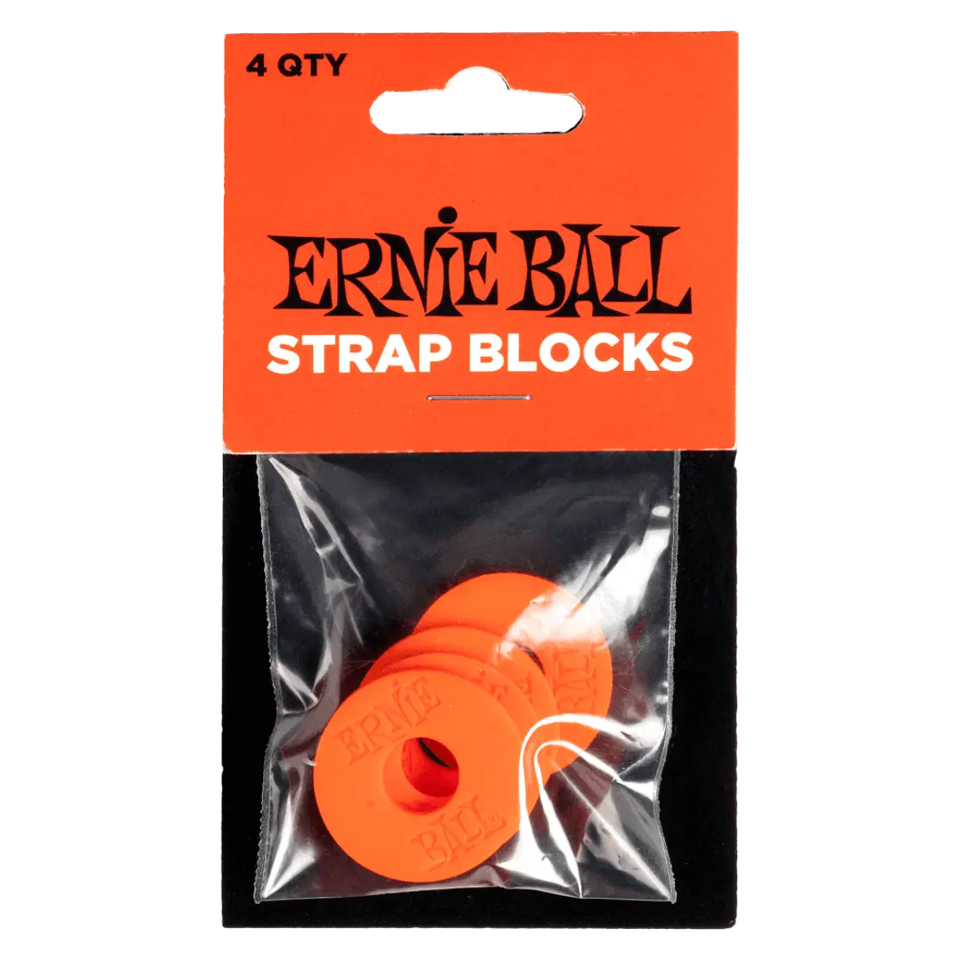 Strap Blocks 4pk - Red Ernie Ball