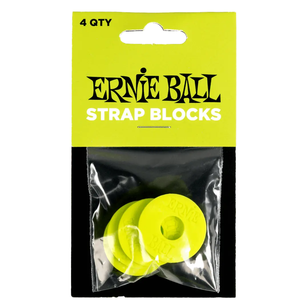 Strap Blocks 4pk - Green Ernie Ball
