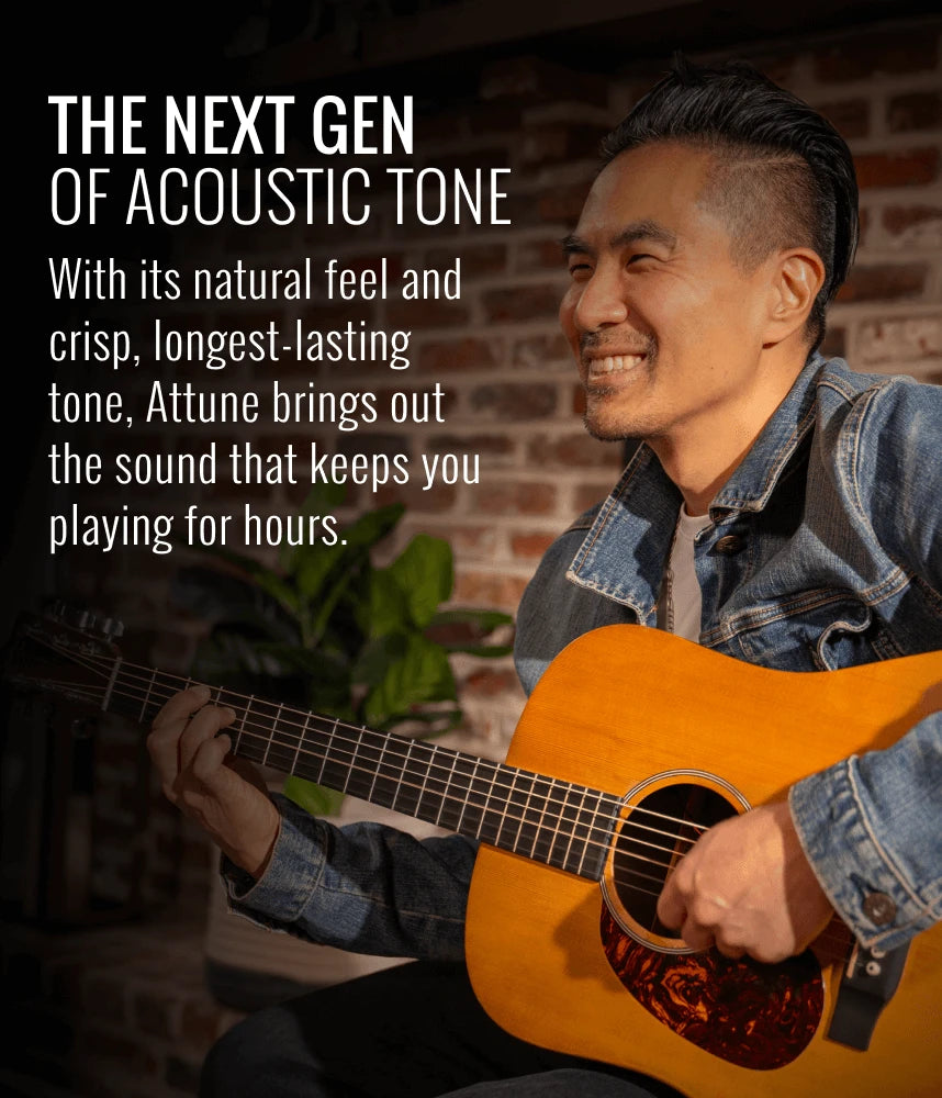 Elixir Attune Phosphor Bronze Acoustic Guitar Strings Custom Light 13-56 ProstringsChile