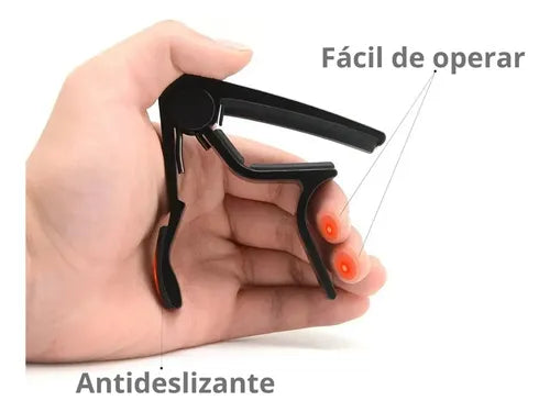 Cejillo para Guitarra Colores PB-A105 NEGRO ProstringsChile