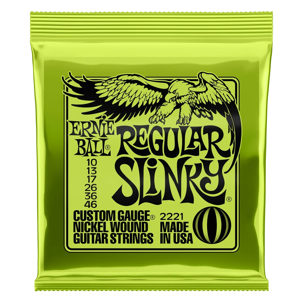 Cuerdas de guitarra Ernie Ball Regular Slinky 10-46 La leyenda del