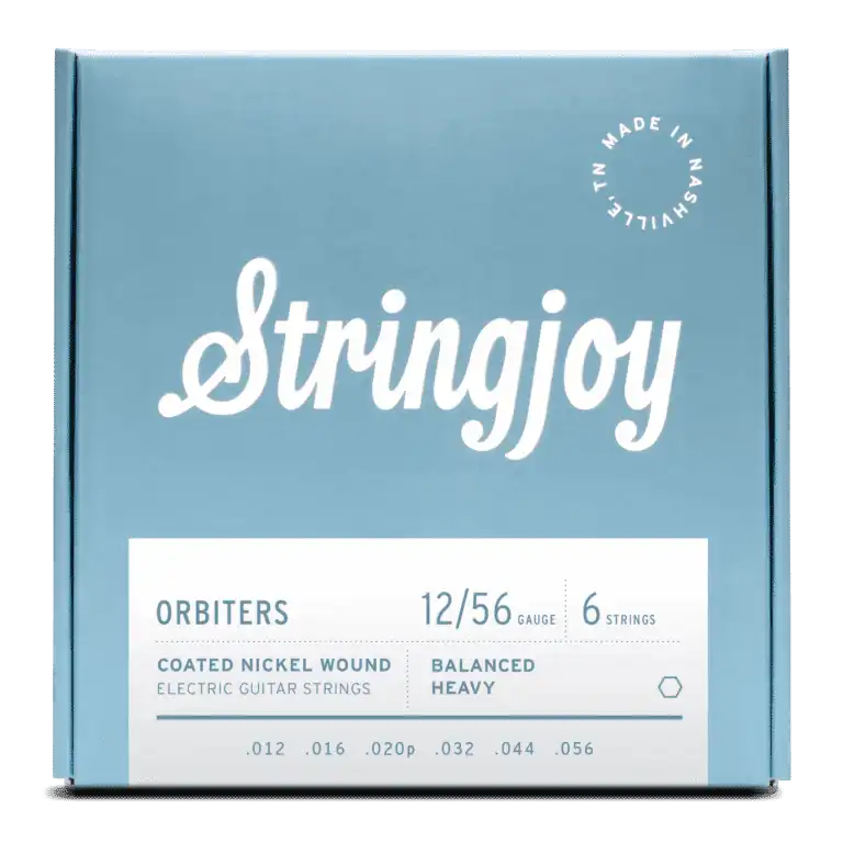 Stringjoy 12-56 Balanced Heavy Gauge Orbiters - Coated Nickel Electric Guitar Strings