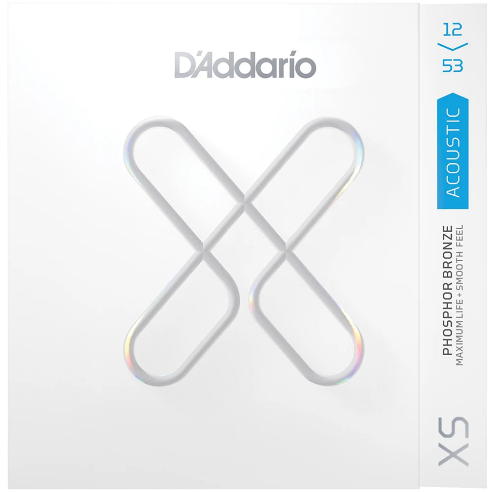 D'Addario XS Coated Phosphor Bronze Acoustic Guitar Strings Light 12-53