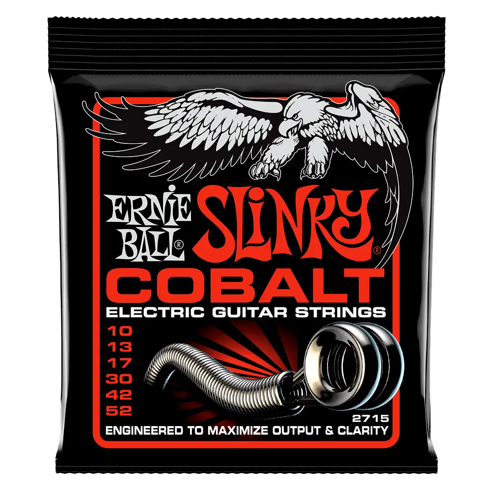 Skinny Top Heavy Bottom Slinky Cobalt Electric Guitar Strings - 10-52