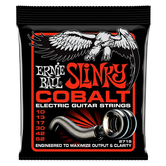 Skinny Top Heavy Bottom Slinky Cobalt Electric Guitar Strings - 10-52