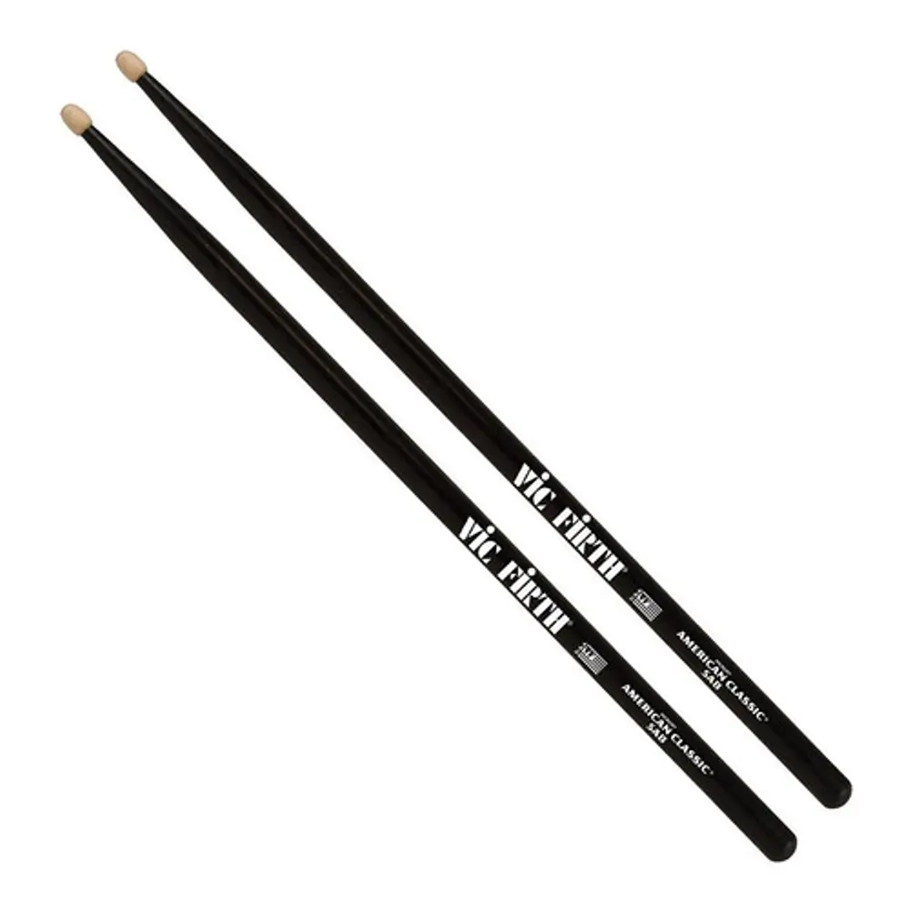 Baquetas Vic Firth American Classic 5A Black - Punta Madera