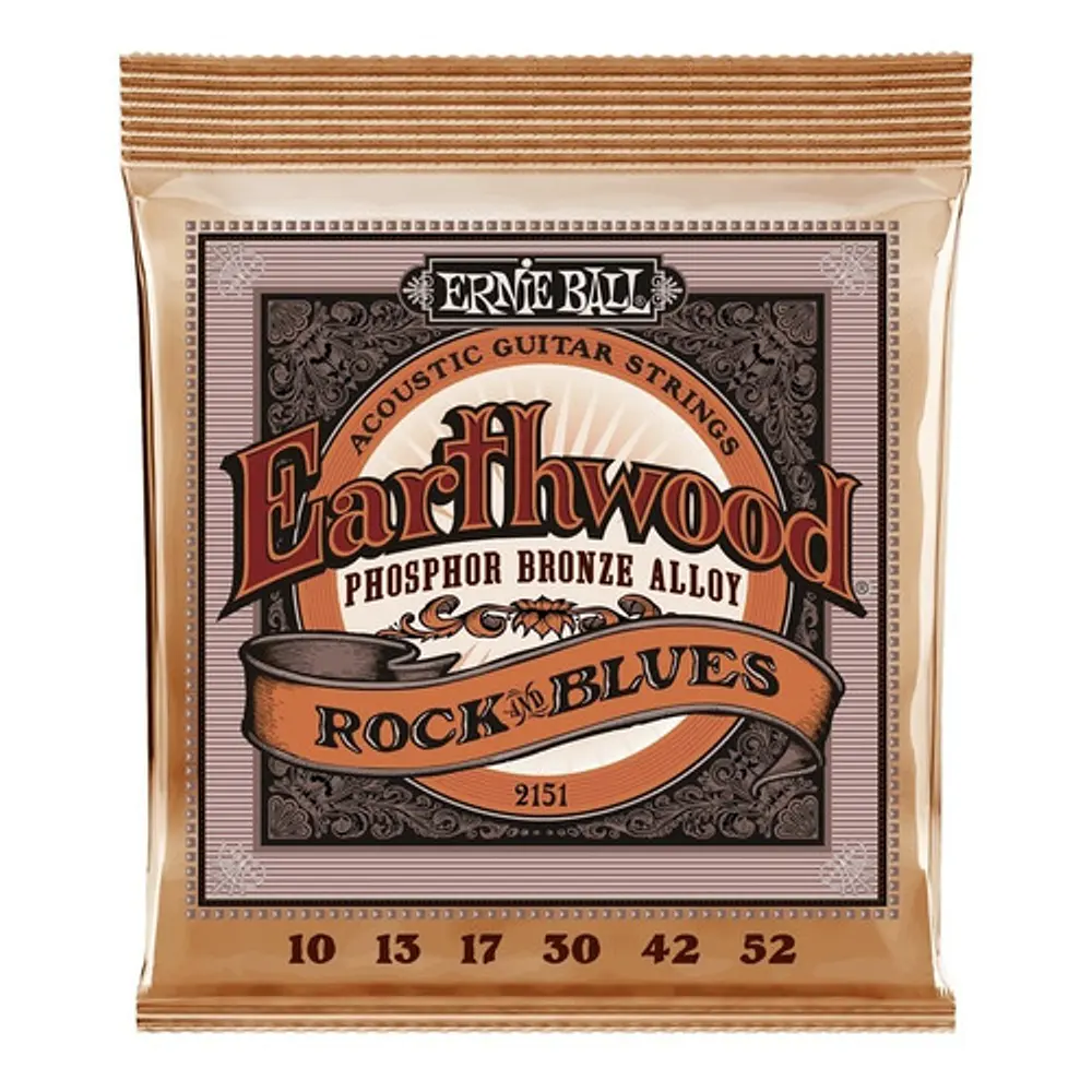 Ernie Ball Earthwood Phosphor Bronze Rock & Blues 10-52