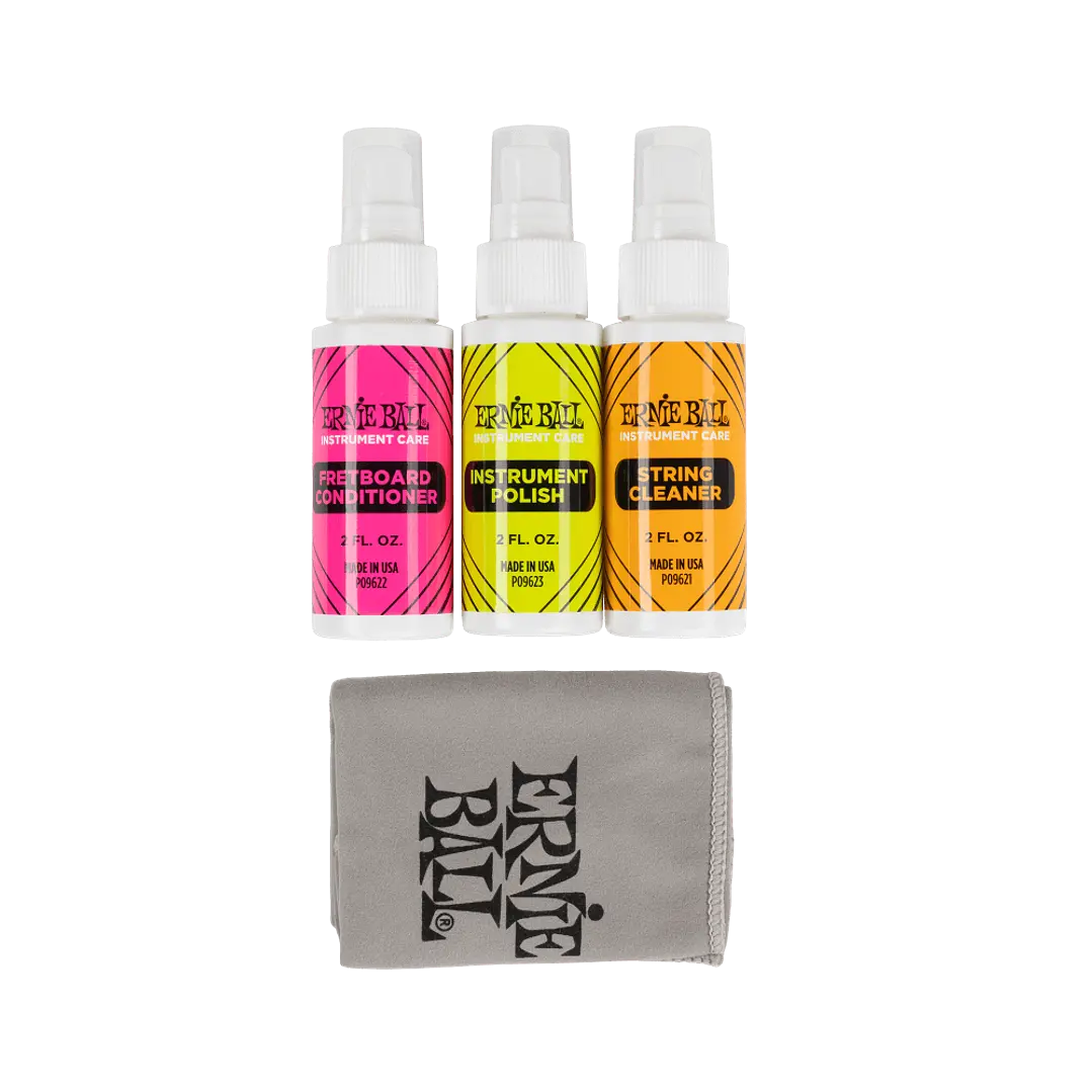 Ernie Ball Instrument Care 3-pack Con Paño De Microfibra