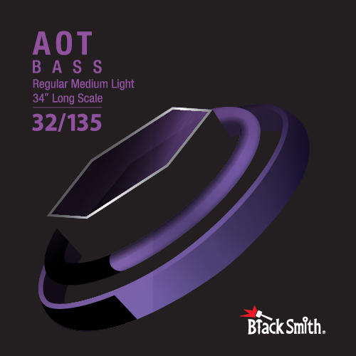 Blacksmith Bass Strings Anti Oxidacion Tecnology AOT 32/135 6 Cuerdas