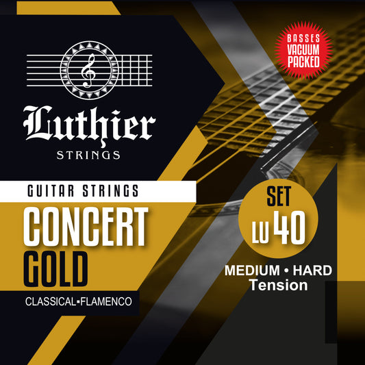 Cuerdas de Guitarra Clasica Nylon Luthier LU-40 Tension Media Alta