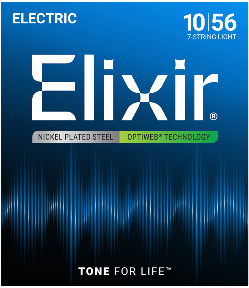 Elixir Optiweb Coated Nickel Plated Electric 7-String  10-56
