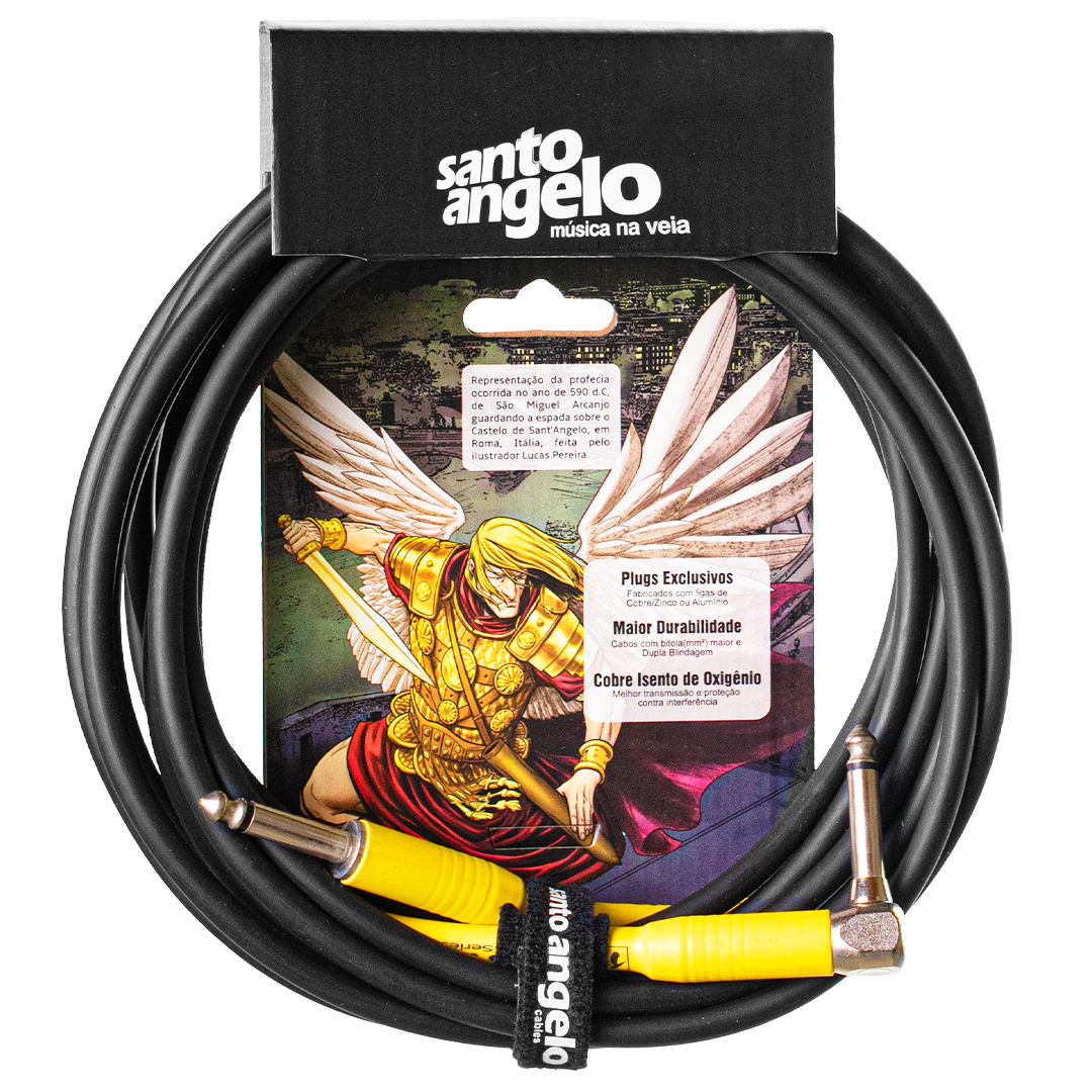 Cable de Guitarra y Bajo Santo Angelo Serie Samurai 9.10 Metros