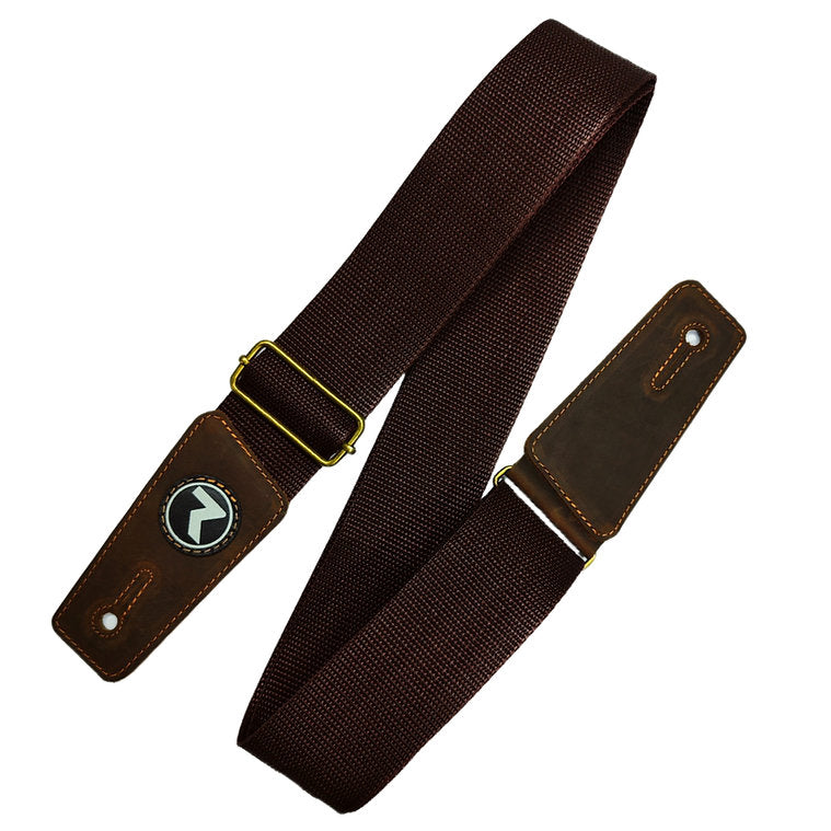 Correa De Guitarra Y Bajo Raven Straps Café