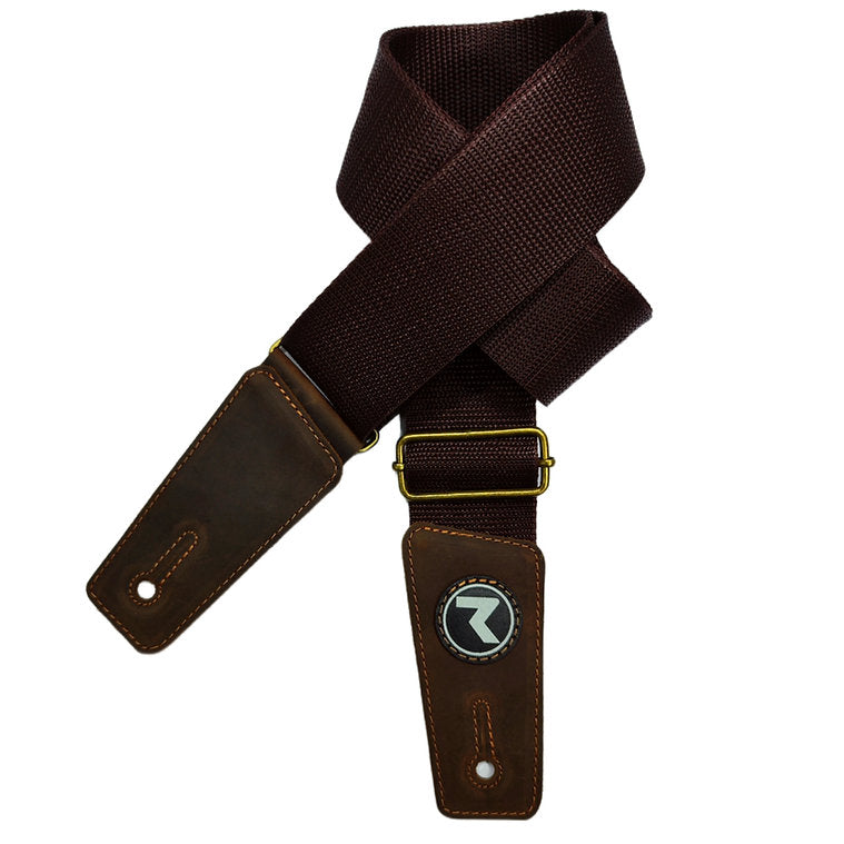 Correa De Guitarra Y Bajo Raven Straps Café