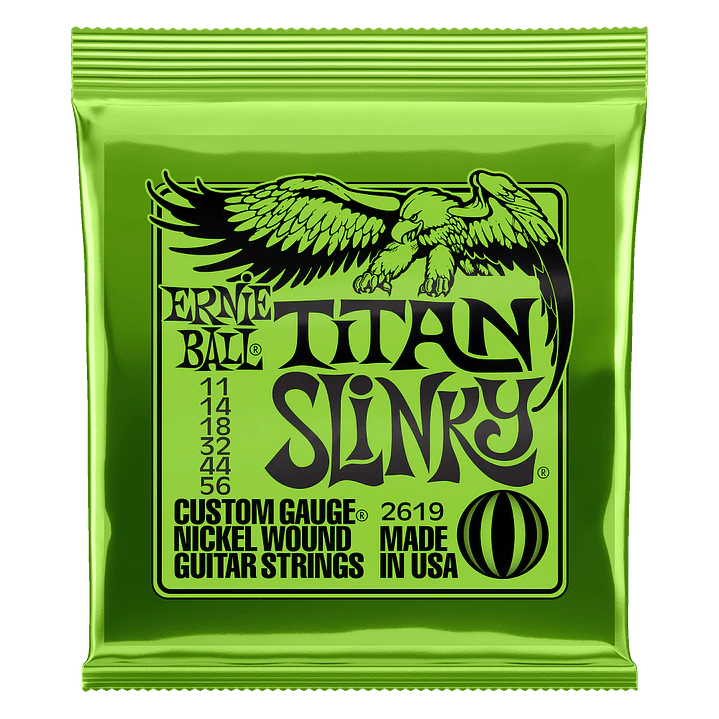 Cuerdas para Guitarra Eléctrica Ernie Ball Titan Slinky 11-56