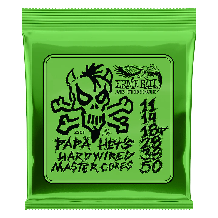 Cuerdas para Guitarra Eléctrica Papa Het's Signature 11-50 P02201 Ernie Ball