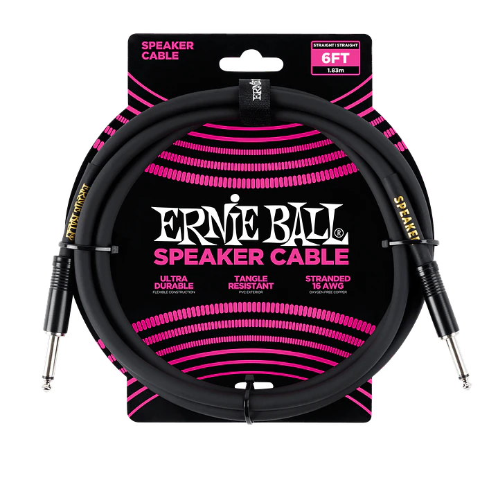 Cable de Gabinete Ernie Ball Recto/Recto - 1,8 metros 0 Ruido