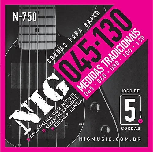 Cuerdas de Bajo Nig 45-130 5 Cuerdas