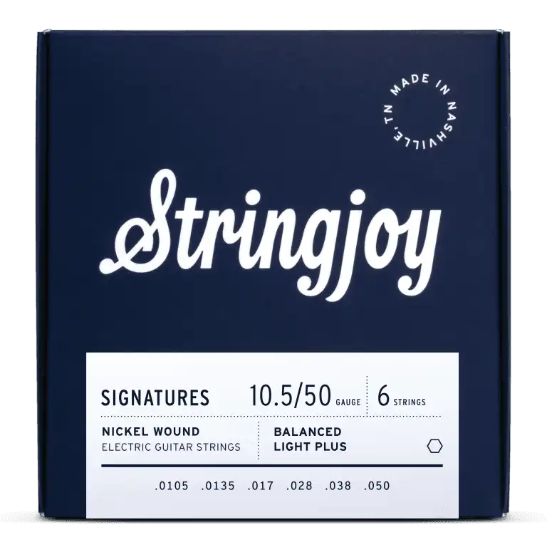 Stringjoy 10.5-50 Balanced Light Plus Gauge Signatures - Nickel Wound Electric Guitar Strings