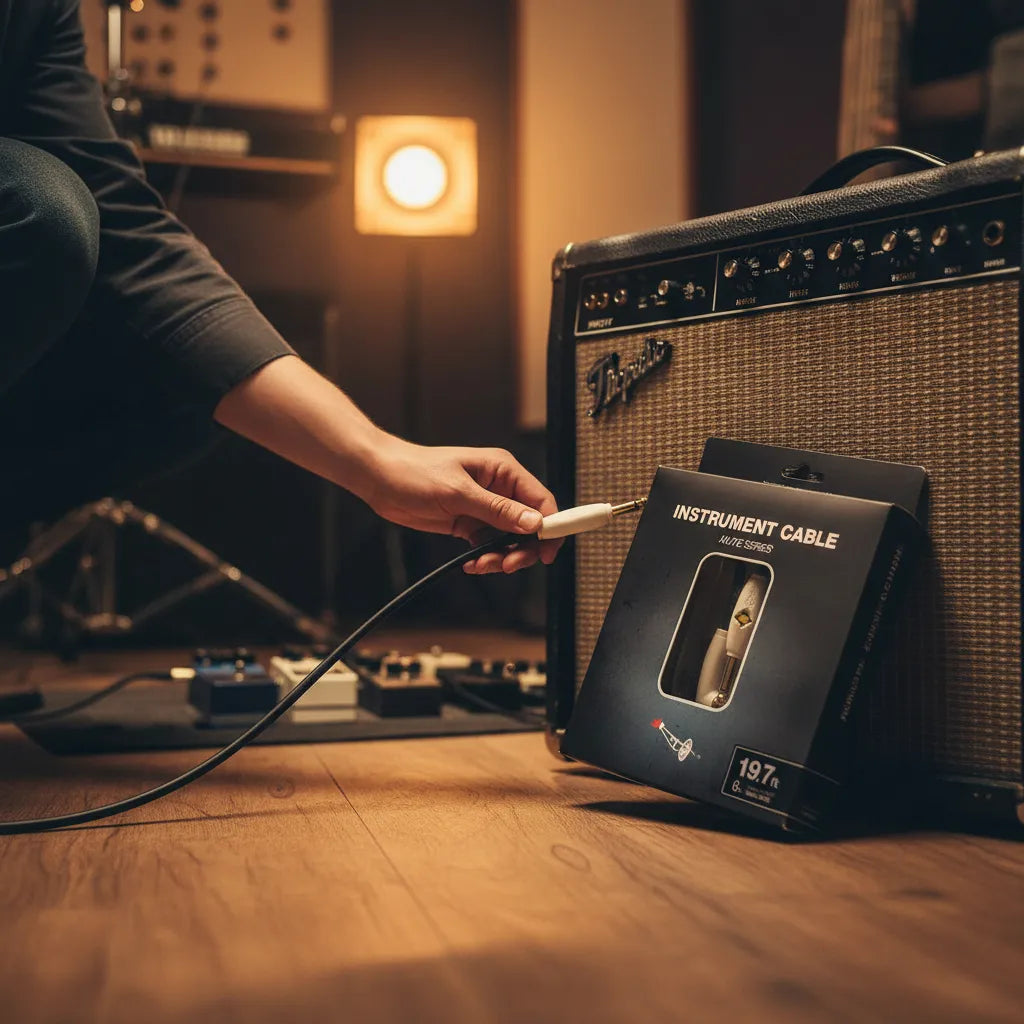 Cable de Instrumento Blacksmith Serie Mute Kill Switch 6 Metros Recto/ L ProstringsChile cuerdas_de_guitarra