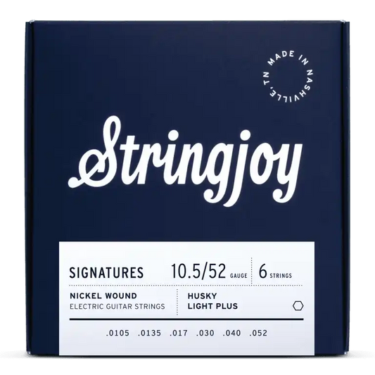 Stringjoy 10.5-52 Husky Light Plus Gauge Signatures - Nickel Wound Electric Guitar Strings
