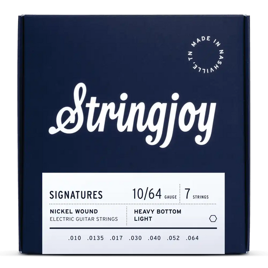 Stringjoy 10-64 7-String Heavy Bottom Light Gauge Signatures - Nickel Wound ProstringsChile cuerdas_de_guitarra