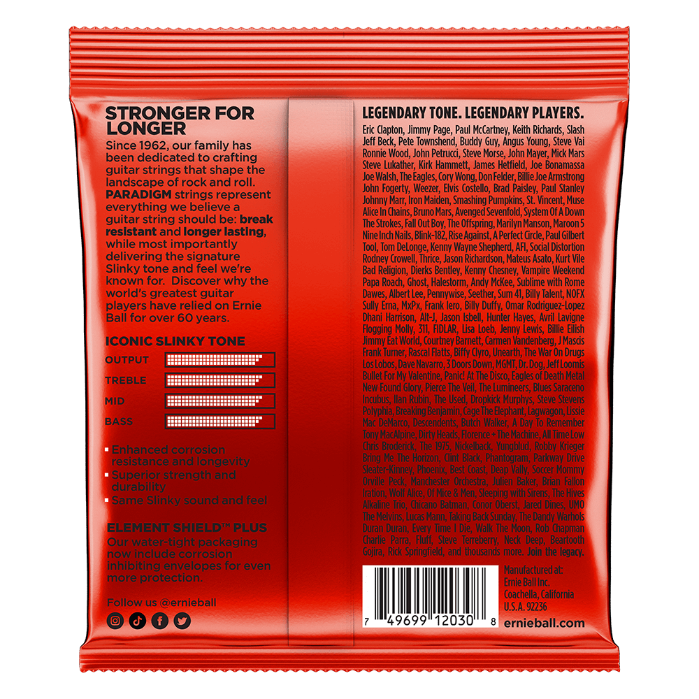 Cuerdas de Guitarra Electrica Ernie Ball Paradigm 10/62 7 Cuerdas