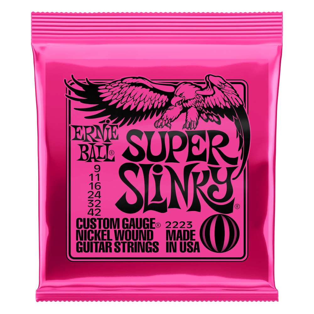 Cuerdas de guitarra Ernie Ball Super Slinky 09-42