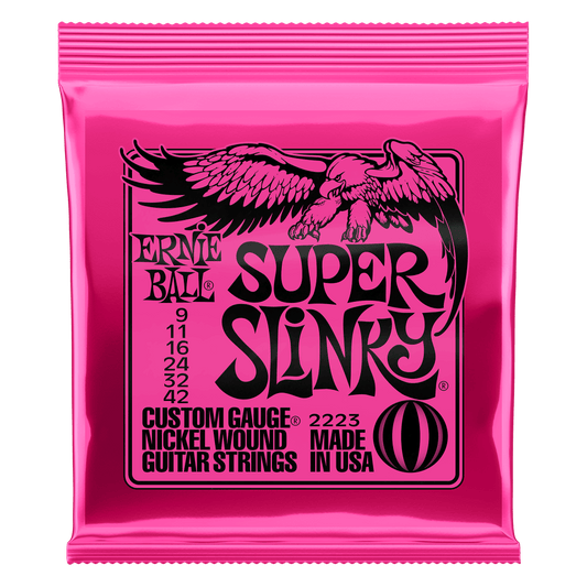 Cuerdas de guitarra Ernie Ball Super Slinky 09-42