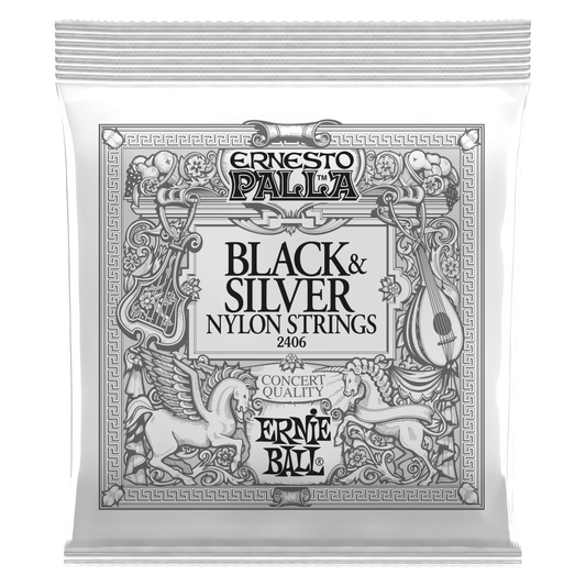 Cuerdas de Guitarra Clasica Ernie Ball Ernesto Palla Black And Silver