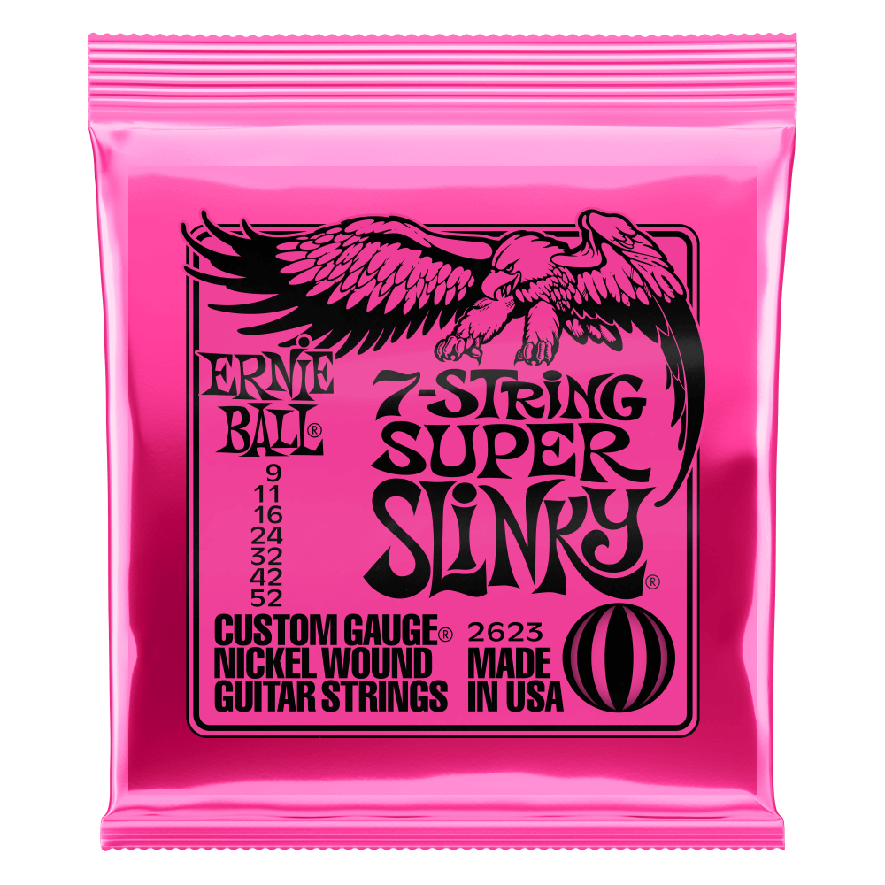 Cuerdas de Guitarra Ernie Ball Slinky 09-52 7 Cuerdas