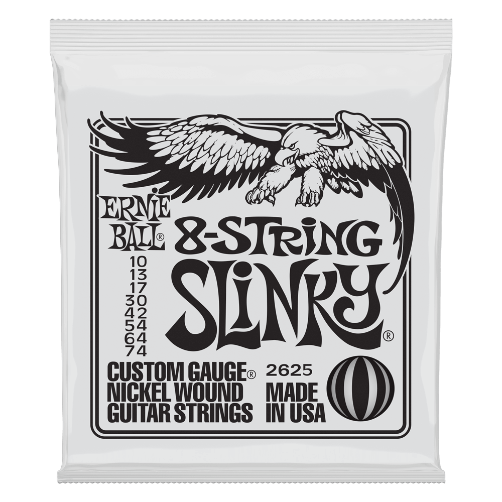 Cuerdas de Guitarra Electrica Ernie Ball 10-74 8 cuerdas