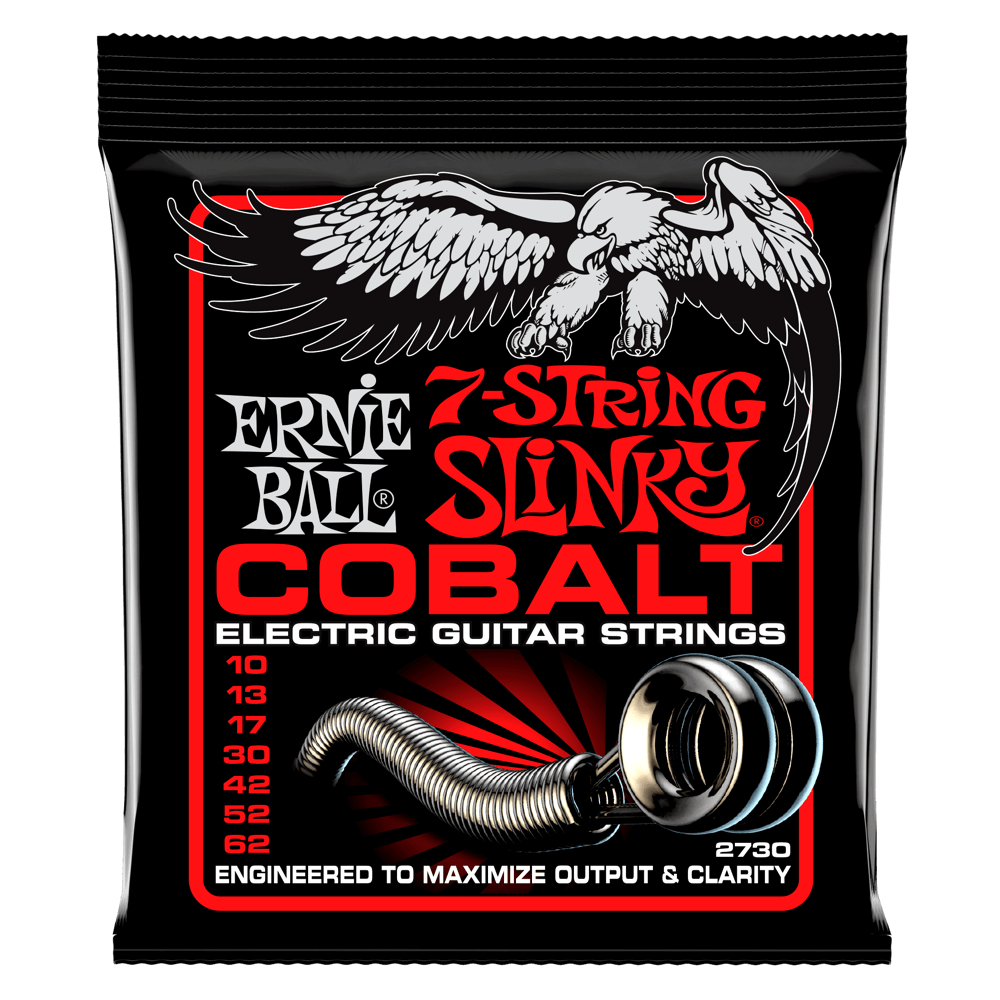 Cuerdas de Guitarra Electrica Ernie Ball Cobalto 10-62 7 Cuerdas