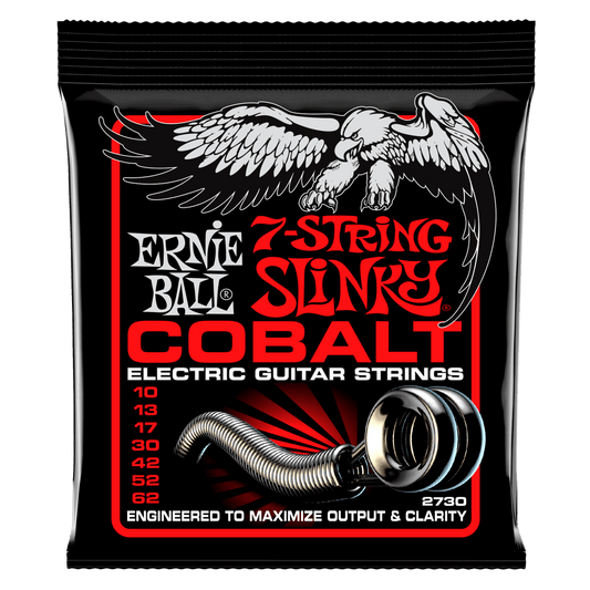 Cuerdas de Guitarra Electrica Ernie Ball Cobalto 10-62 7 Cuerdas