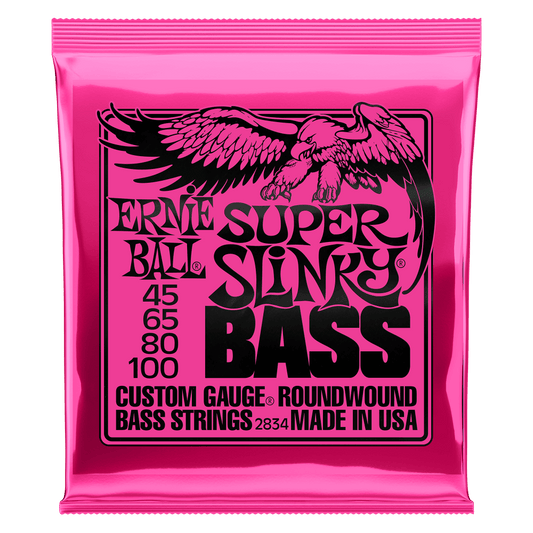 Cuerdas de Bajo Ernie Ball Super Slinky 45-100