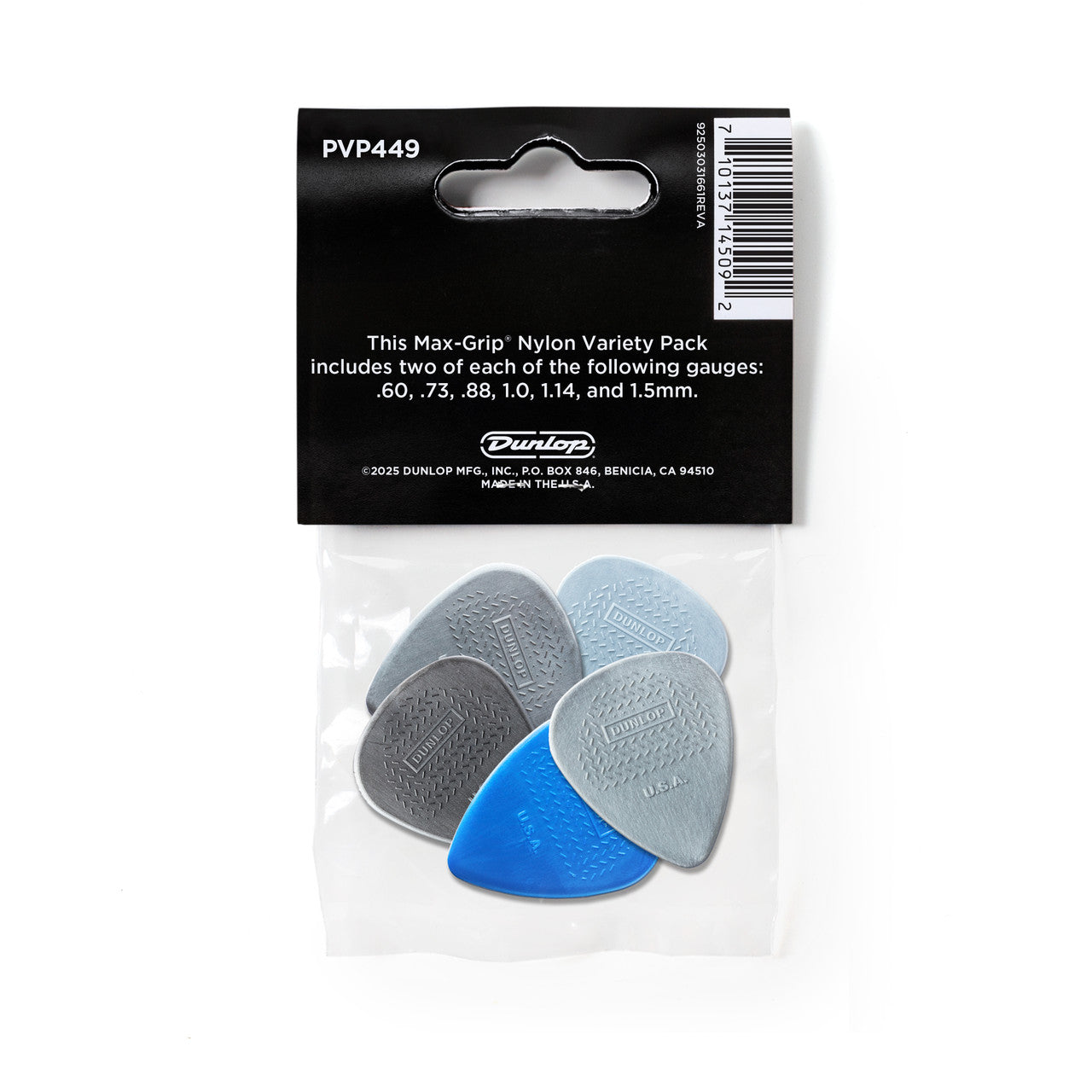 Uñetas Dunlop Max Grip Antideslizante Variety Pack 12 Unidades