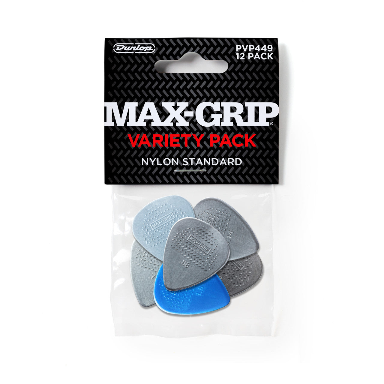 Uñetas Dunlop Max Grip Antideslizante Variety Pack 12 Unidades