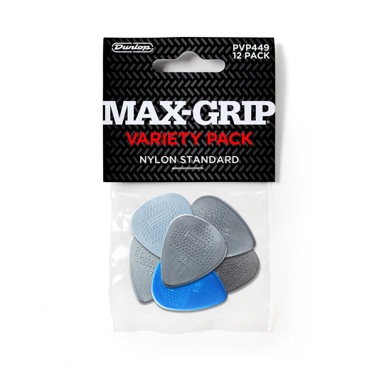 Uñetas Dunlop Max Grip Antideslizante Variety Pack 12 Unidades