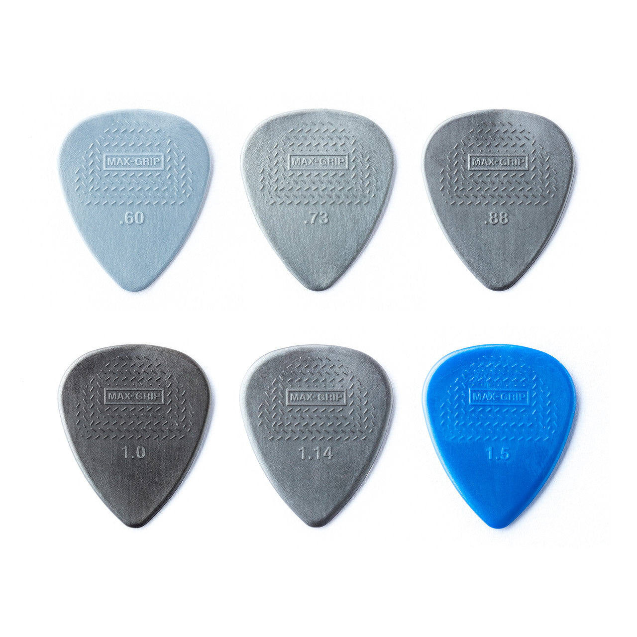 Uñetas Dunlop Max Grip Antideslizante Variety Pack 12 Unidades
