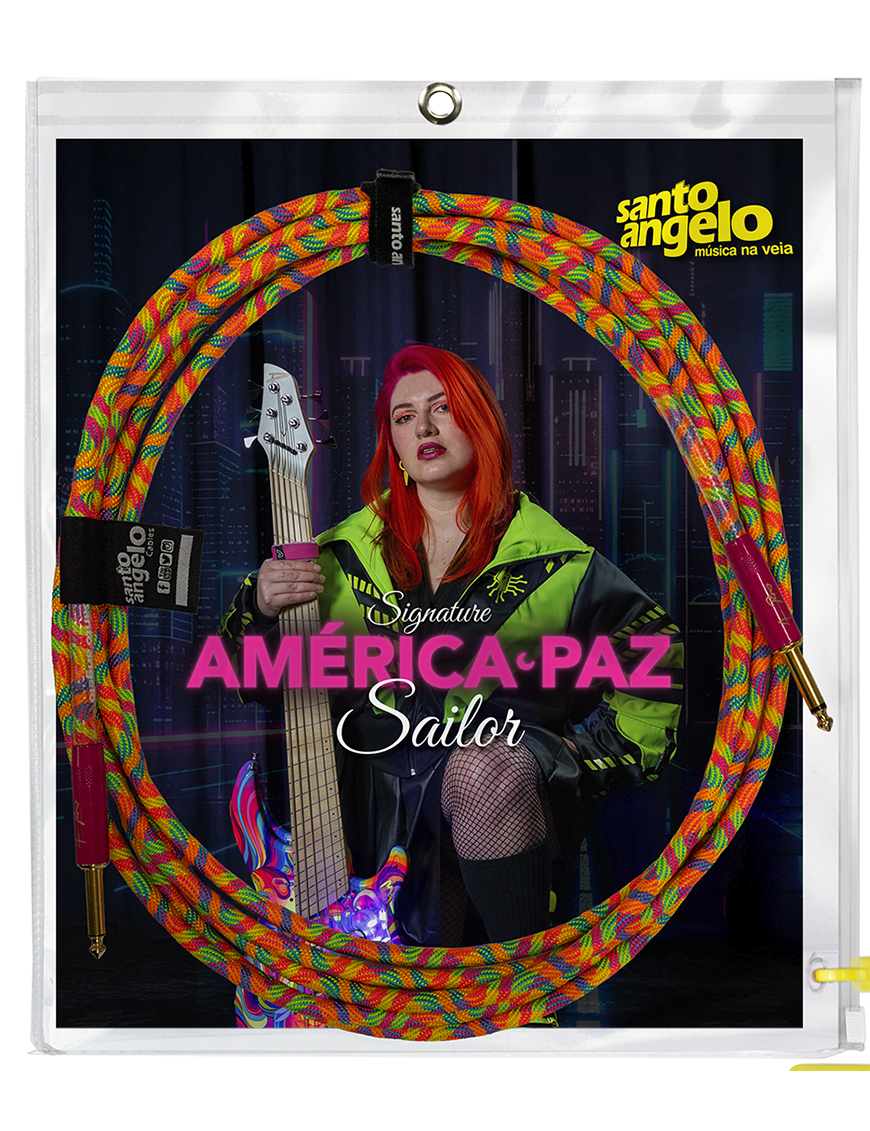 Cable Santo Angelo Signature América Paz Sailor Neon Largo: 4.57 mt Santo Angelo