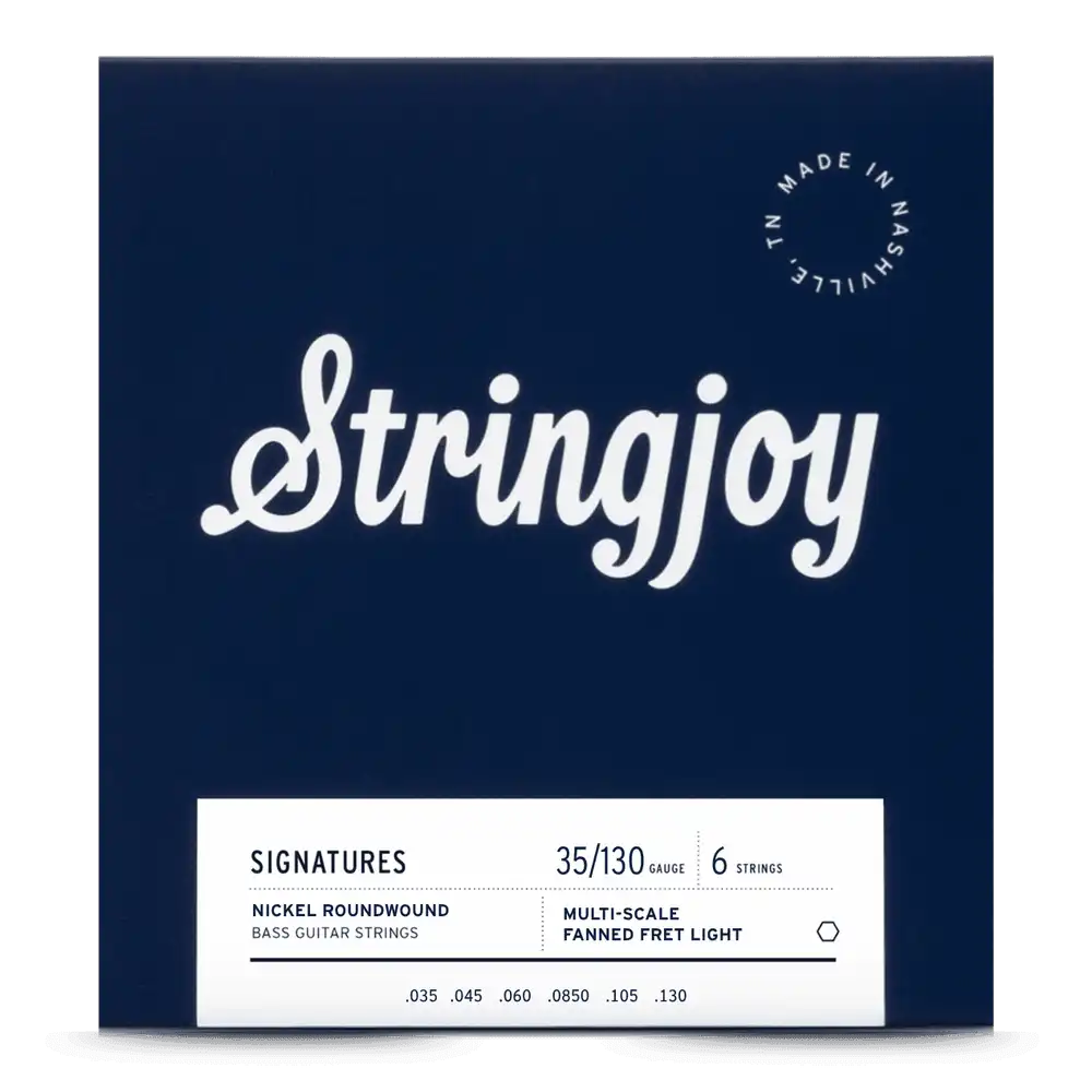 Cuerdas Stringjoy de Bajo 6 Cuerdas Nickel Multiescala 35/130