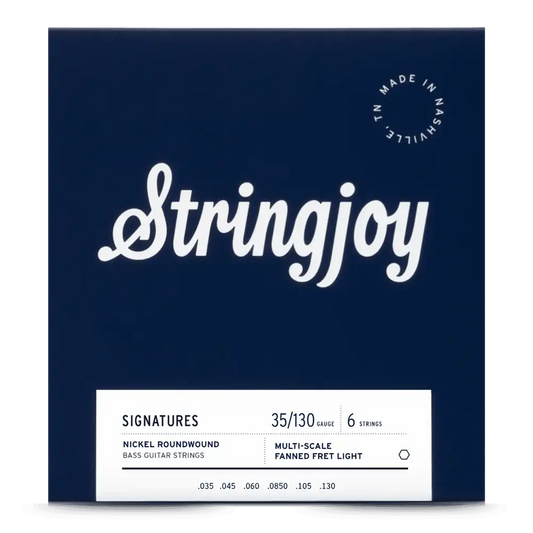 Cuerdas Stringjoy de Bajo 6 Cuerdas Nickel Multiescala 35/130
