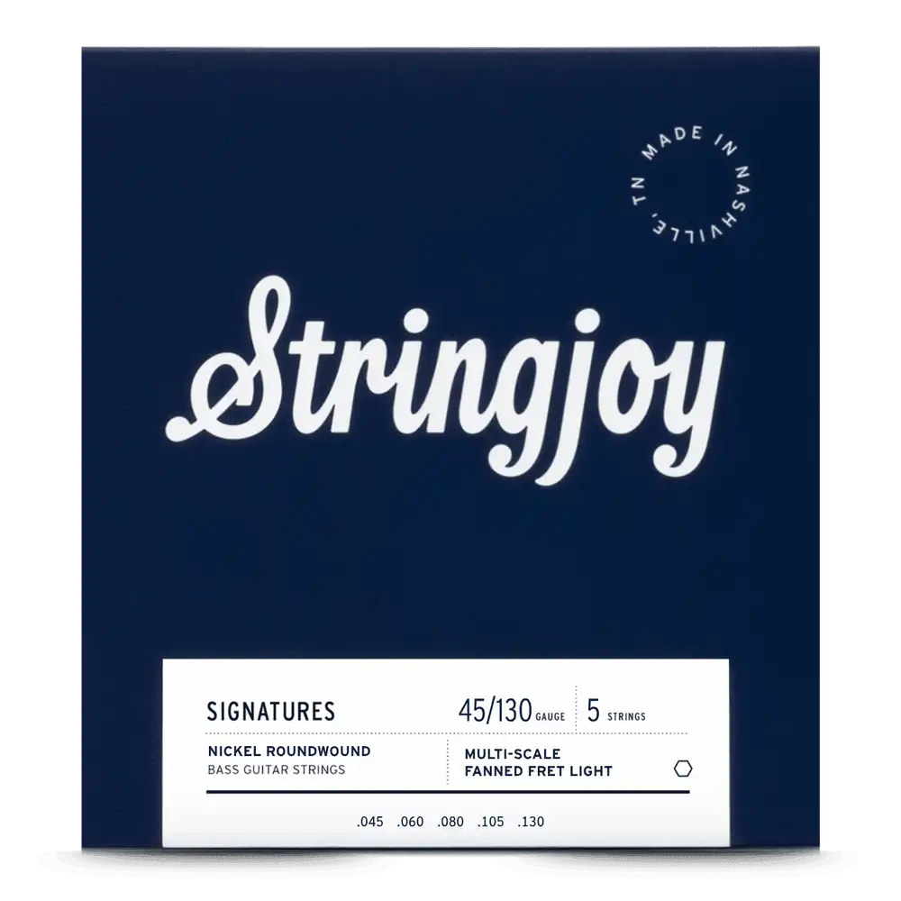 Cuerdas Stringjoy de Bajo 5 Cuerdas Nickel Multiescala 45/130