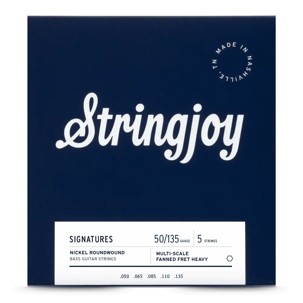 Cuerdas Stringjoy de Bajo 5 Cuerdas Nickel Multiescala 50-135
