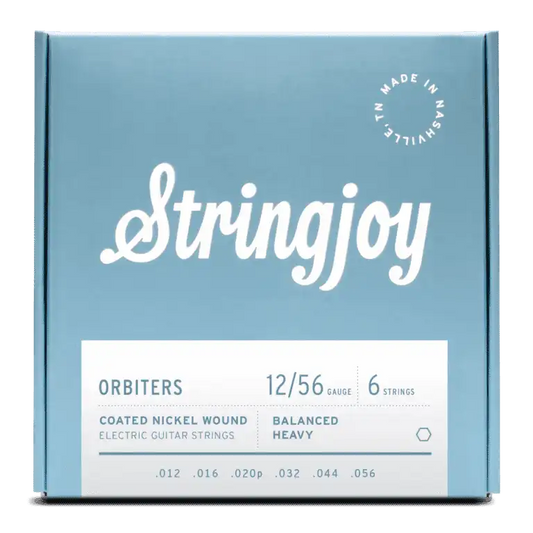 Stringjoy 12-56 Balanced Heavy Gauge Orbiters - Coated Nickel Electric Guitar Strings