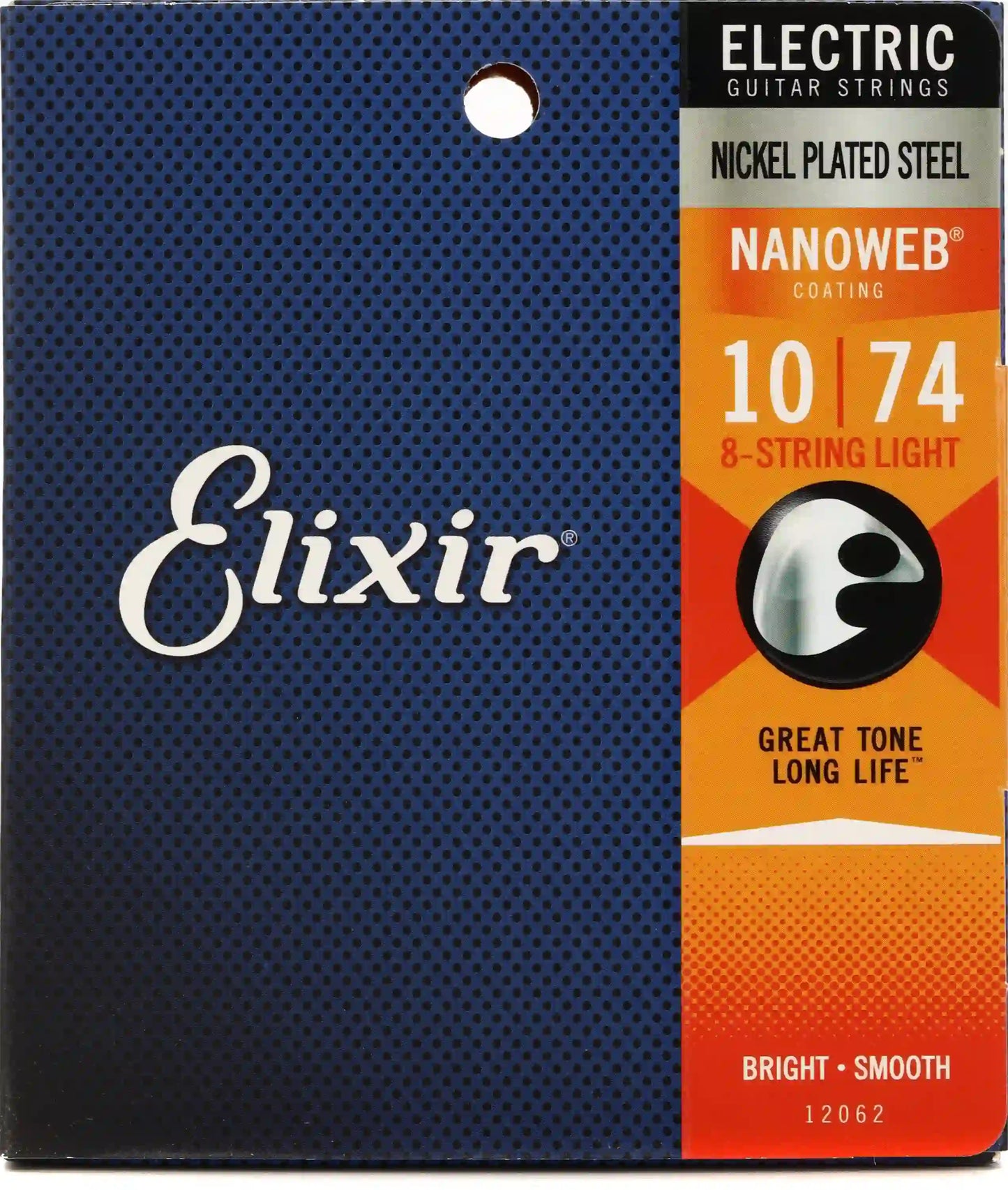 Cuerdas de Guitarra Elixir Nanoweb 12062 10/74 8 Cuerdas
