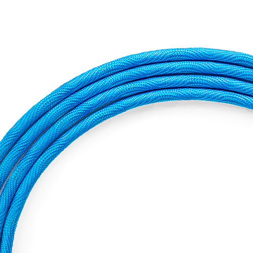 Cable De Guitarra Y Bajo Santo Angelo Neon Azul Deluxe 6.10 Metros