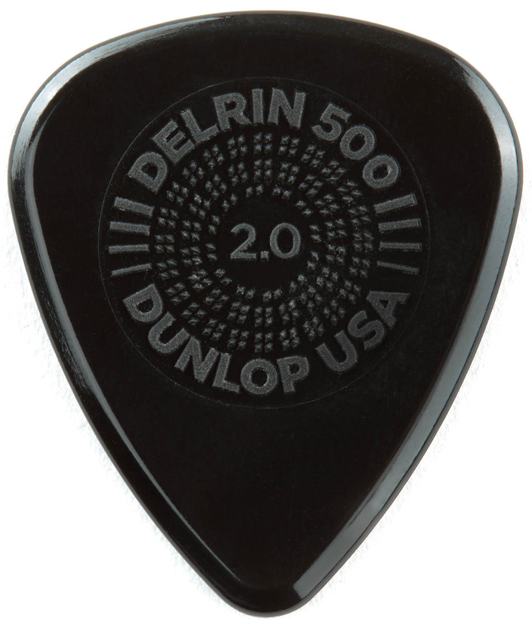 Uñetas Dunlop Prime Grip Delrin 500, 2.00 mm, paquete de 12