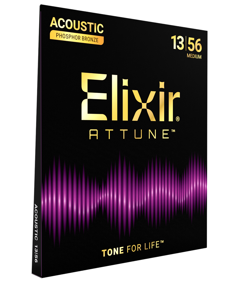 Elixir Attune Phosphor Bronze Acoustic Guitar Strings Custom Light 13-56 ProstringsChile